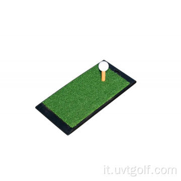 Mini golf portatile che mette il tappetino verde